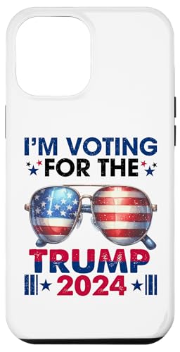 Hülle für iPhone 15 Pro Max Trump Ich stimme für die Trump 2024 US Flag Sonnenbrille von Trump 2024