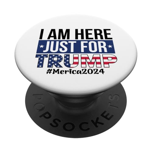 Ich stimme für Trump. Trump 2024. Ich bin nur für Trump hier. PopSockets mit austauschbarem PopGrip von Trump 2024