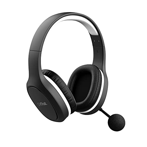 Trust Gaming GXT 391 Thian Kabellose Kopfhörer für PS5, PS4 und PC, 5.8 Ghz, USB Dongle, Over Ear, Wiederaufladbar, Gaming Headset mit Mikrofon, Leicht und Nachhaltig – Schwarz von Trust Gaming