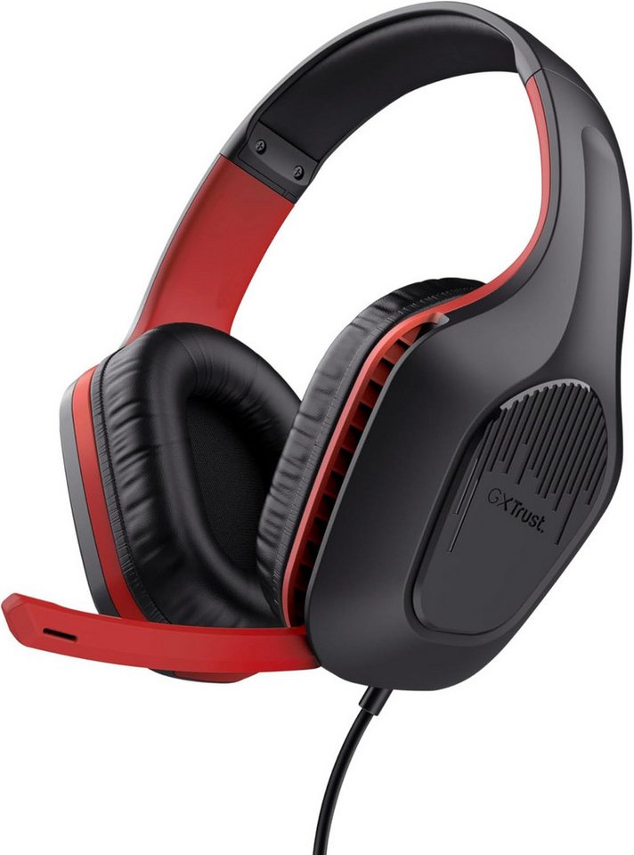 Trust Gaming GXT 415S Zirox Gaming-Headset (Leistungsstarke 50-mm-Treiber, Verstellbarer Kopfbügel, Federleicht, Mit Kabel, Immersives Klangerlebnis, Flexibles Mikrofon, Individuelle Kontrolle) von Trust Gaming