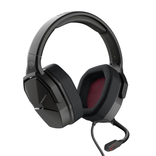 Trust Gaming Headset GXT 4371 Ward mit Mikrofon für PC, PS4, PS5, Nintendo Switch, Xbox Series X, Xbox One, Ohrpolstern aus Atmungsaktivem, Kabelgebundene Gaming-Kopfhörer, Geflechtkabel - Schwarz von Trust Gaming