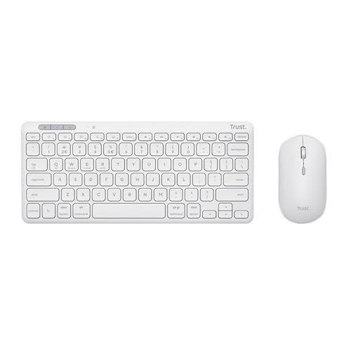 TRUST Lyra Wireless Keyboard & Mouse White DE von Trust