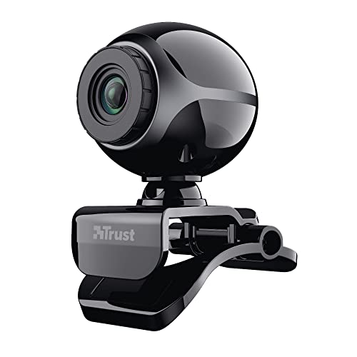 Trust 17003 Exis Webcam 300K mit Mikrofon, schwarz/silber von Trust