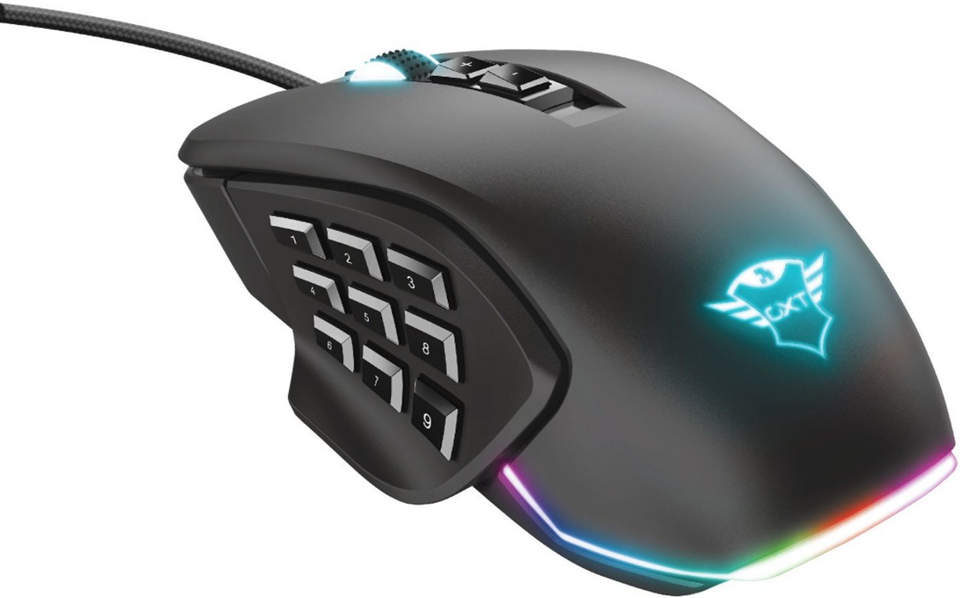 Trust GXT970 Morfix Customisable Gaming-Maus mit Kabel, optisch, 10000DP Maus von Trust