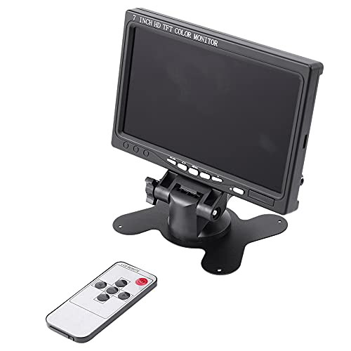 Tsadeer Tragbarer Monitor mit 7 Display, 1024 x 600, kompatibel mit / VGA/AV-Monitor, EU-Stecker von Tsadeer