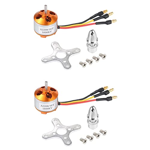 TsoLay 2X Bürstenlos Motor A2208 KV1800 für RC Flugzeuge Flugzeug Multi-Copter Bürstenlos Outrunner Motor von TsoLay