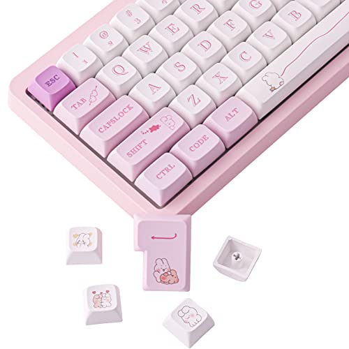 Keycaps PBT Pink Keycaps 133 Tasten XDA Keycaps Cute Bunny Custom Keycaps ANSI&ISO Layout für Cherry MX Switches Mechanische Gaming-Tastatur Keycaps PBT Pink Keycaps 133 Tasten XDA Keycaps Cute Bunny Custom Keycaps ANSI&ISO Layout für Cherry MX Switches Mechanische Gaming-Tastatur von Tsungup