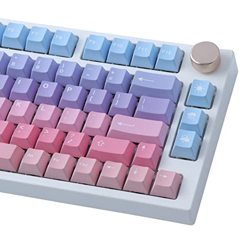 PBT Keycaps 129 Tasten Dye-Sublimation Color Gradient Custom Keycaps Set Cherry Profil Keycaps für ANSI&ISO Layout Cherry MX Switches Mechanische Tastatur PBT Keycaps 129 Tasten Dye-Sublimation Color Gradient Custom Keycaps Set Cherry Profil Keycaps für ANSI&ISO Layout Cherry MX Switches Mechanische Tastatur von Tsungup