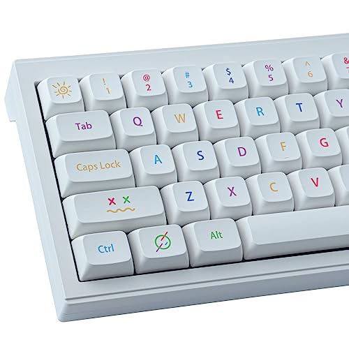 PBT Keycaps 137 Tasten XDA Keycaps Dye-Sublimation Custom White Keycaps Set Kompatibel mit Cherry MX Schaltern für ANSI&ISO Layout Mechanische Gaming Tastaturen PBT Keycaps 137 Tasten XDA Keycaps Dye-Sublimation Custom White Keycaps Set Kompatibel mit Cherry MX Schaltern für ANSI&ISO Layout Mechanische Gaming Tastaturen von Tsungup