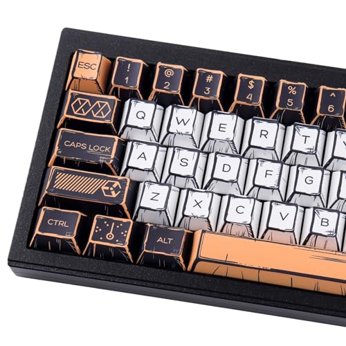Tsungup PBT Manga-Tastenkappen-Set, 147 Tasten, Retro-Tastenkappen, japanischer Anime-Stil, Kirschprofil, Dye-sub-Tastenkappen, Tastatur-Tastenkappen für 60 %, 65 %, 75 %, 100 % mechanische Tastaturen Tsungup PBT Manga-Tastenkappen-Set, 147 Tasten, Retro-Tastenkappen, japanischer Anime-Stil, Kirschprofil, Dye-sub-Tastenkappen, Tastatur-Tastenkappen für 60 %, 65 %, 75 %, 100 % mechanische Tastaturen von Tsungup