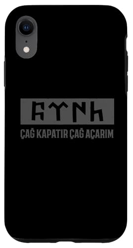 Hülle für iPhone XR Türk mit Göktürk Buchstaben - Cag Kapatir Cag Acarim (türk) von Türk Bozkurt Ergenekon Göktürk Turkish Fan Türkiye