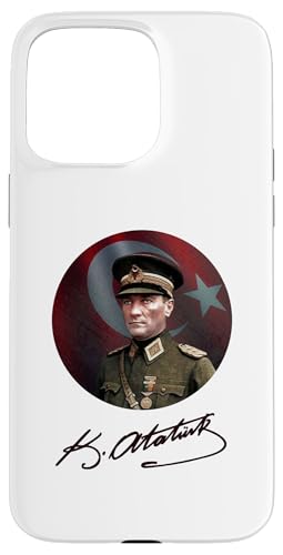 Hülle für iPhone 15 Pro Max Kommandant Atatürk, Türkei Flagge & Signatur von Atatürk von Türkiye Türk Signatur Gazi Mustafa Kemal Atatürk