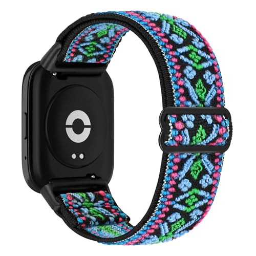 TumCez Armbänder kompatibel mit Xiaomi Redmi Watch 3 Active Armband für Damen Herren, Sportarmband aus weichem elastischem atmungsaktivem Nylon für Xiaomi Redmi Watch 3 Active Armband von TumCez