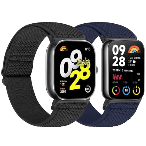 TumCez Armband Kompatibel mit Xiaomi Redmi Watch 4/Xiaomi Smart Band 8 Pro für Damen Herren, Elastische Verstellbare Nylon Ersatzarmband für Xiaomi Redmi Watch 4/Xiaomi Band 8 Pro von TumCez