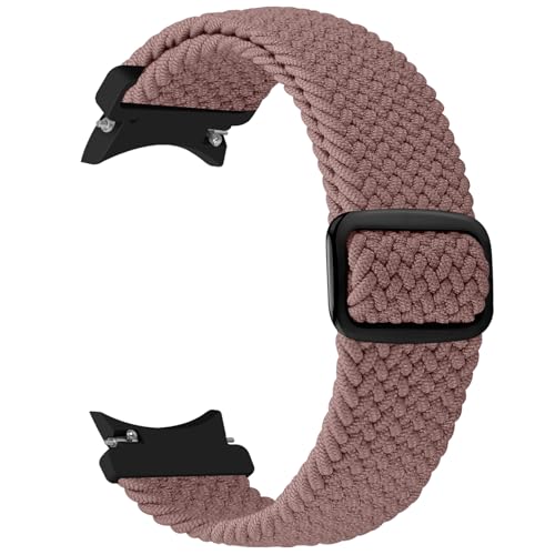 TumCez Armband kompatibel mit Samsung Galaxy Watch 7/6/5/4/FE 40 mm 44 mm/Galaxy Watch 5 Pro/Galaxy Watch 6/4 Classic 43 mm 47 mm 42 mm 46 mm Nylonbänder Ersatz geflochten für Damen Herren, Lila von TumCez