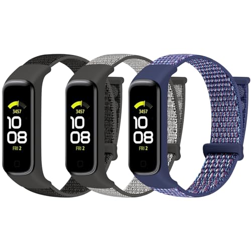 TumpCez Nylon Armband nur kompatibel mit Samsung Galaxy Fit 2 Armband für Herren Damen,Verstellbare Gemütlich Uhrenarmband Sport Ersatzarmband für Samsung Galaxy Fit 2 von TumpCez