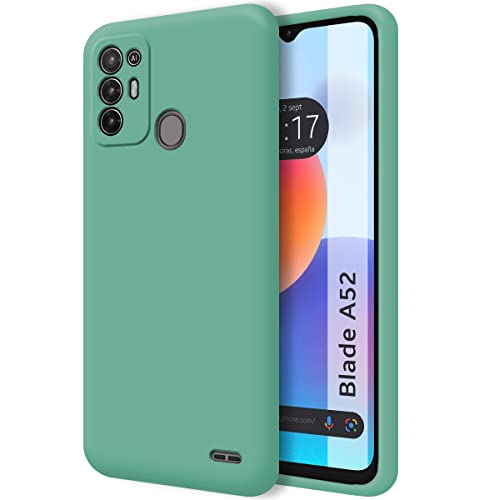 Tumundosmartphone Hülle Silikon Liquid Ultra Weich fur ZTE Blade A52 Farbe Grün von Tumundosmartphone