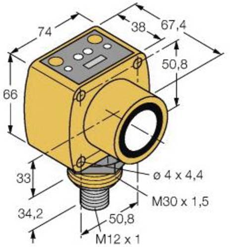 Turck 3072475 Ultraschall-Reflexionstaster QT50UVR3WQ1 1St. von Turck