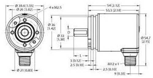 Turck Absolut Drehgeber 1 St. REM-97S10S-7AAL-H1151 Magnetisch von Turck