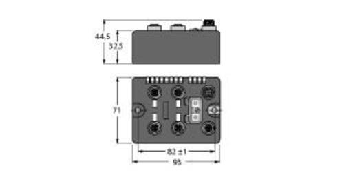 Turck BLCDN-4M12S-4AI4AO-VI 6811056 Sensor/Aktorbox aktiv 1St. von Turck