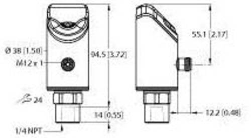 Turck Druckschalter 1 St. PS510-10V-02-LI2UPN8-H1141 -1 bar bis 10 bar von Turck