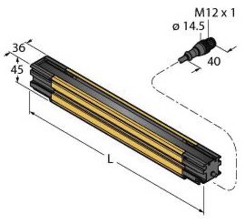 Turck Lichtvorhang SLLR40-1610P8 Schutzfeldhöhe 1610mm von Turck