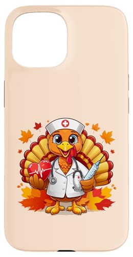 Hülle für iPhone 15 Süßes Krankenschwester Türkei Thanksgiving Shirt für medizinische Gesundheitsvorsorge von Turkey Nurse Thanksgiving Nursing & Healthcare tee