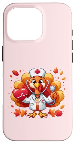 Hülle für iPhone 16 Pro Süßes Krankenschwester Türkei Thanksgiving Shirt für medizinische Gesundheitsvorsorge von Turkey Nurse Thanksgiving Nursing & Healthcare tee