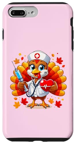 Hülle für iPhone 7 Plus/8 Plus Süßes Truthahn-Krankenschwester-Stethoskop, Erntedankfest, Herbstblätter von Turkey Nurse Thanksgiving Nursing & Healthcare tee