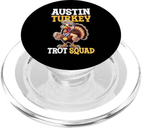 Austin Turkey Trot Squad PopSockets PopGrip für MagSafe von Turkey Trot Designs Idea Running Thanksgiving