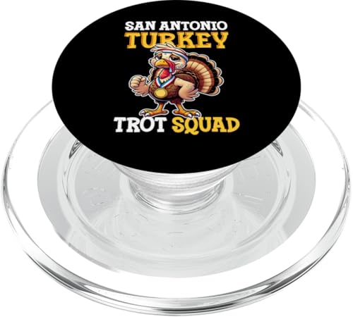 San Antonio Turkey Trot Squad PopSockets PopGrip für MagSafe von Turkey Trot Designs Idea Running Thanksgiving