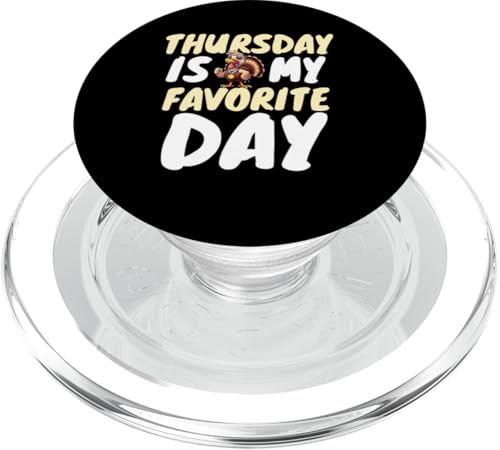 Thursday Is My Favorite Day Turkey Trot PopSockets PopGrip für MagSafe von Turkey Trot Designs Idea Running Thanksgiving