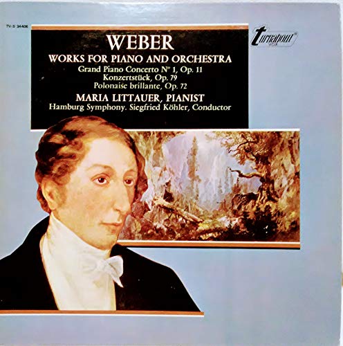 TV 34406S MARIA LITTAUER Weber Piano/Orc Works LP von Turnabout Vox
