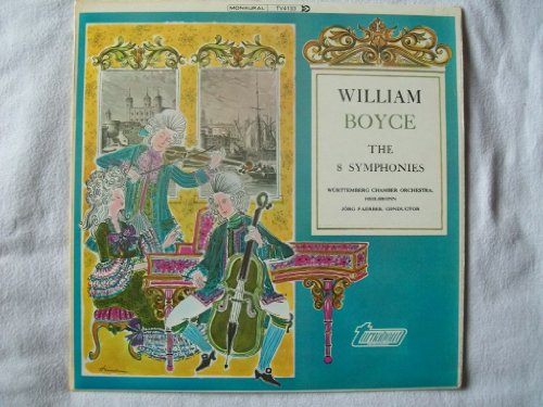 TV 4133 William Boyce 8 Symphonies WCO Jorg Faerber LP von Turnabout Vox