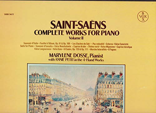Saint-Saens: Complete Works for Piano Vol. II. mit Marylene Dosse und Annie Petit 3 Lp Box von Turnabout