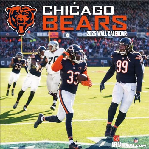 Turner - Chicago Bears - NFL - 30,5 x 30,5 cm Team Wandkalender 2025 von Turner Licensing