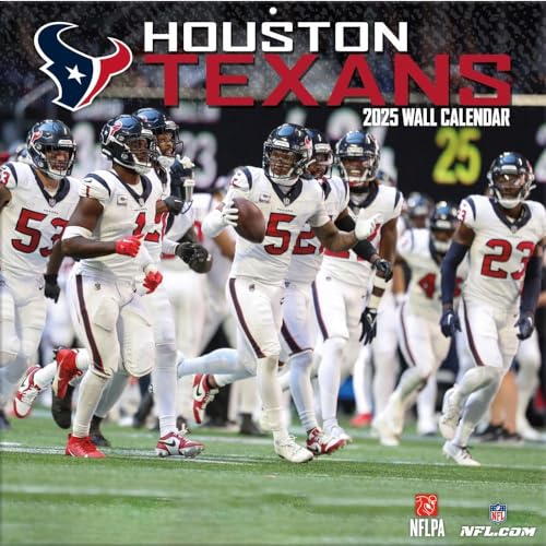 Turner - Houston Texans - NFL - 30,5 x 30,5 cm Team Wandkalender 2025 von Turner Licensing