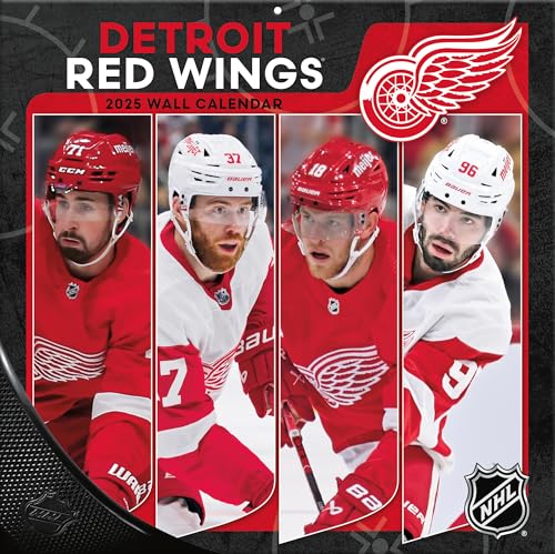 Turner Sports 25998011940 Detroit Red Wings 2025 Team-Wandkalender 30,5 x 30,5 cm von Turner Licensing