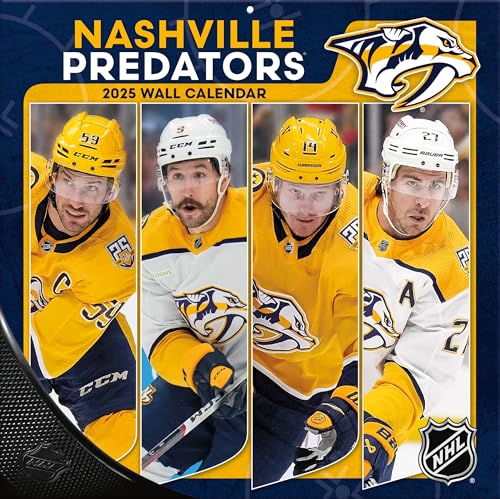 Turner-Sports 25998011946 Nashville Predators 2025 Team-Wandkalender 30,5 x 30,5 cm von Turner Licensing