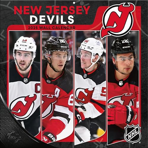 Turner Sports 25998011947 New Jersey Devils 2025 Team-Wandkalender 30,5 x 30,5 cm von Turner Licensing