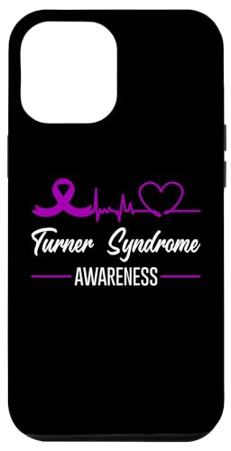 Hülle für iPhone 12 Pro Max Turner-Syndrom Bewusstsein Herzschlag Liebe lila Band von Turner Syndrome Awareness Products (Lwaka)
