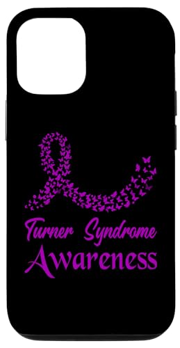 Hülle für iPhone 15 Pro Turner-Syndrom Bewusstsein Krieger Schmetterling lila Band von Turner Syndrome Awareness Products (Lwaka)