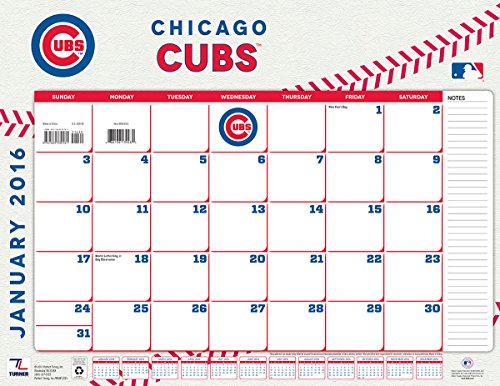 Turner Chicago Cubs 8061501 Tischkalender, Januar-Dezember 2016, 55,9 x 43,2 cm von Turner