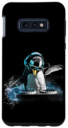 Hülle für Galaxy S10e Pinguin Musik DJ Plattenspieler DJ Pinguin Techno House Music EDM von Turntable DJ Music Animals