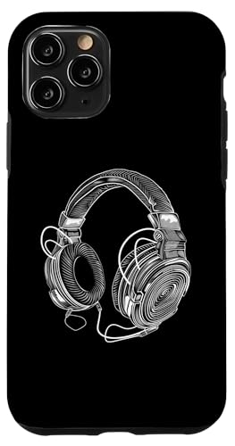 Hülle für iPhone 11 Pro Kopfhörer Musik DJ Techno Sunset Artwork Musikproduzent EDM von Turntable DJ Music Animals