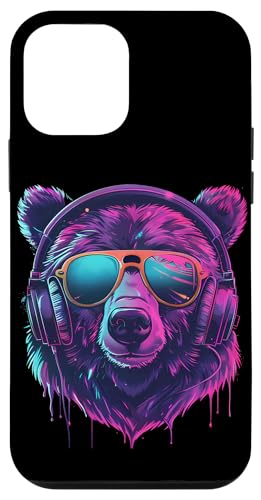 Hülle für iPhone 12 mini DJ Bear EDM Musik-Kopfhörer Bear Lover Techno Beatmaker von Turntable DJ Music Animals