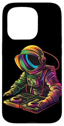 Hülle für iPhone 15 Pro Astronaut DJ Musikproduzent Plattenspieler DJ Astronaut Beatmaker von Turntable DJ Music Animals