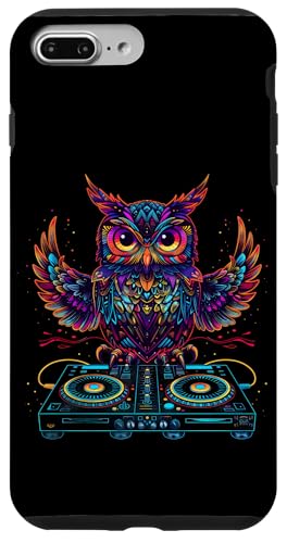 Hülle für iPhone 7 Plus/8 Plus Eule DJ House Dance Music Techno Owl Lover Plattenspieler DJ Eule von Turntable DJ Music Animals