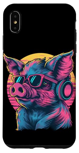 Hülle für iPhone XS Max DJ Pig Music Producer EDM Techno Beatmaker Musik-Kopfhörer von Turntable DJ Music Animals