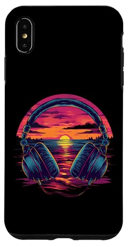 Hülle für iPhone XS Max Kopfhörer Musik DJ Sunset Artwork Beatmaker House Music von Turntable DJ Music Animals